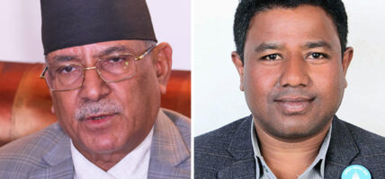 प्रधानमन्त्री  र रास्वपा सचेतक सन्तोष परियारबीच भेटवार्ता